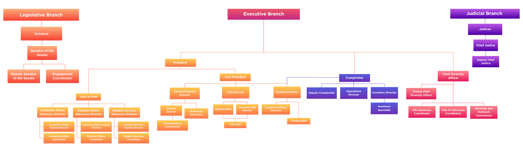 USG's organizational Structure