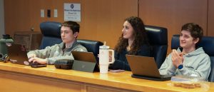 An External Affairs meeting taking place in the student union