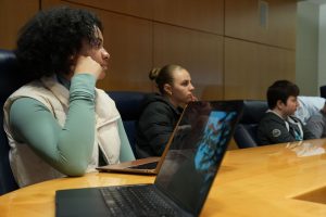 Photo of a Diversity & Outreach meeting taking place at the student union