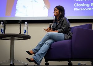 Guest speaker Gabby Douglas