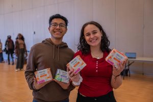 Photo of Director of Student Services, Jibreel Akbar and Deputy Director, Venice Montanaro at a Student Services event