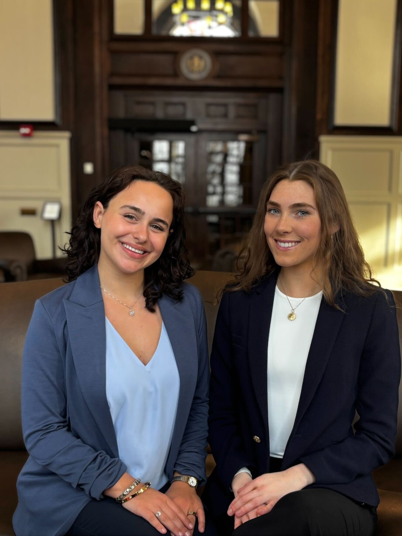 Photo of USG President Venice Montanaro and Vice President Keira Conrad